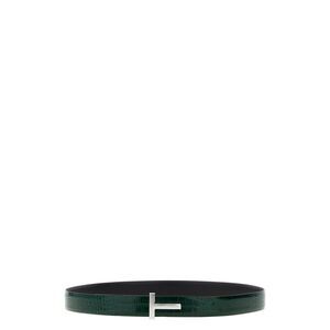 Tom Ford Men Reversible Crocodile Leather Belt